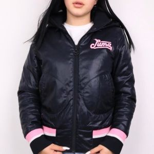 🐾 PUMA BLACK AND PINK BOMBER JACKET 🐾